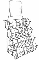 24 Compartment sign holder