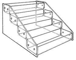 4 tiers with 12" trays