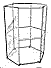 Hexagonal Open Shelf Displays