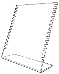 Side Notched Multiple Necklace Display