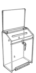 Wall Hanging or Countertop Collection Boxes