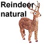 Reindeer of natural fibers