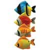 5" tropical fish, 4 asstd colors, 6 count