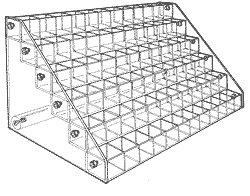 Wide Bin, 6 tray