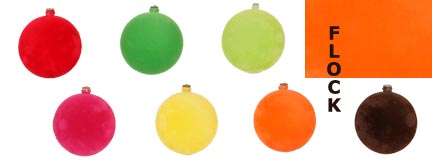 FLOCKED ORNAMENTS